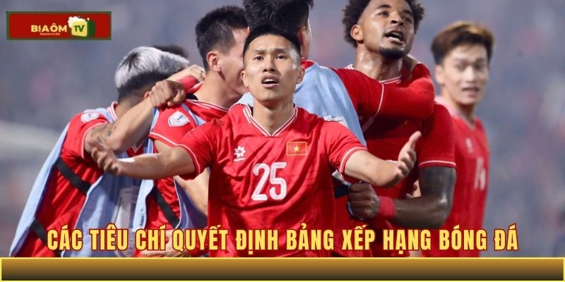 Các tiêu chí quyết định bảng xếp hạng bóng đá